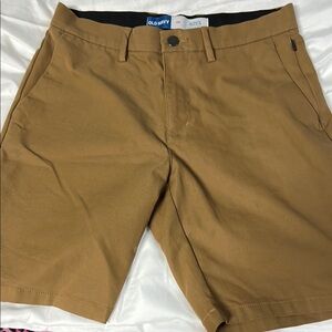 Old Navy Tan Flat Front Shorts Classic Style